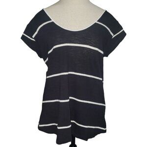 CT1694 Calvin Klein Jeans Black Striped Top M